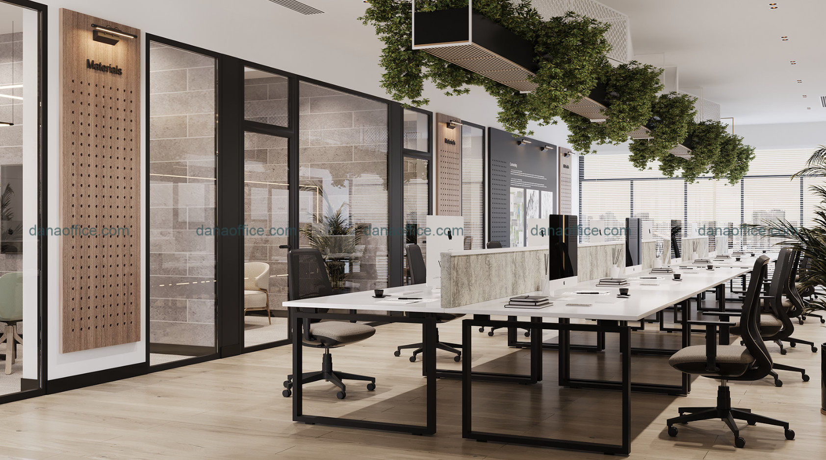 Thiết kế phong cách mở kết hợp cây xanh thu hút