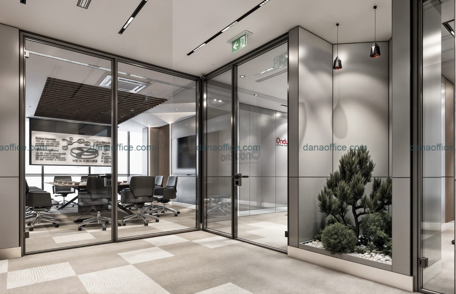 Bố trí cây xanh phong thủy tươi mát