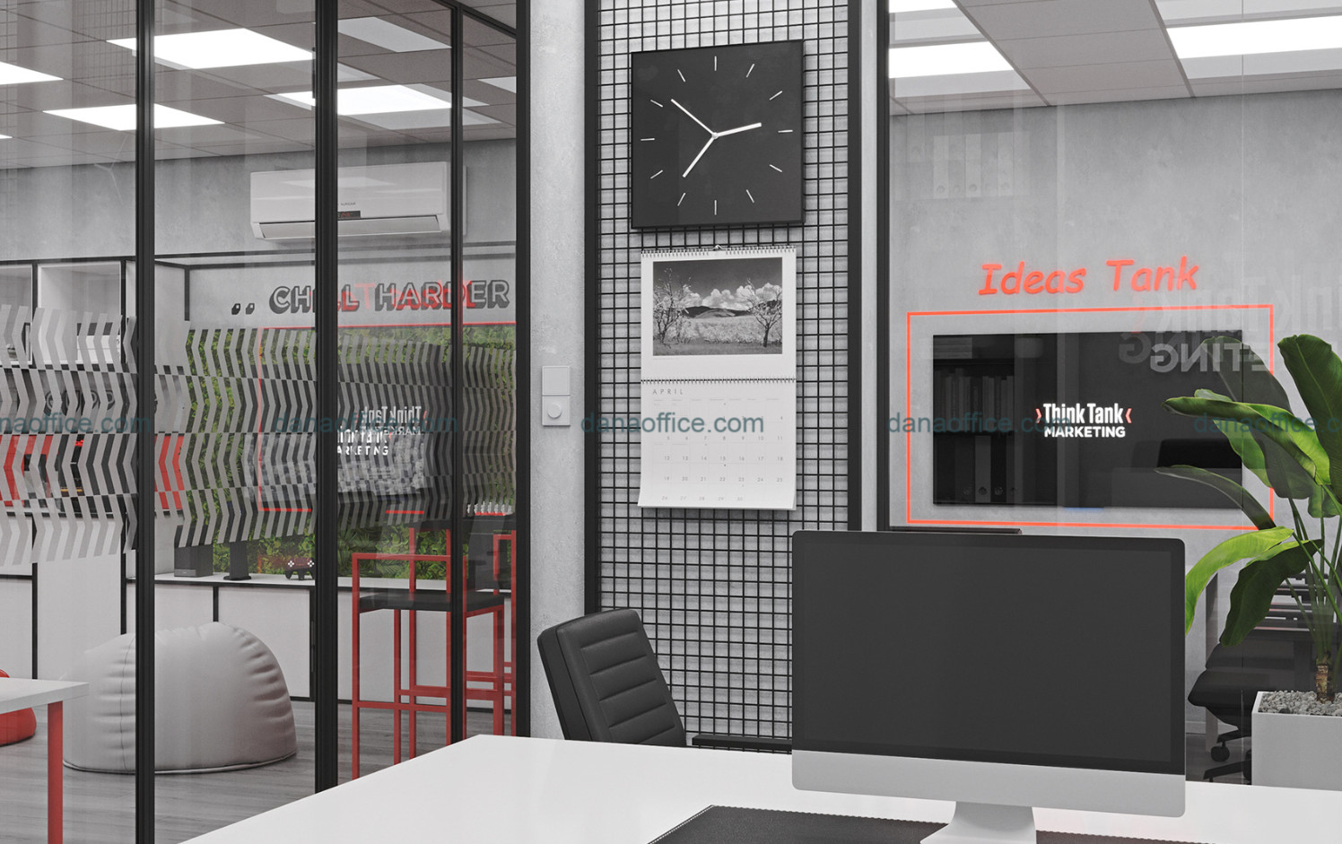 Mẫu thiết kế văn phòng ấn tượng