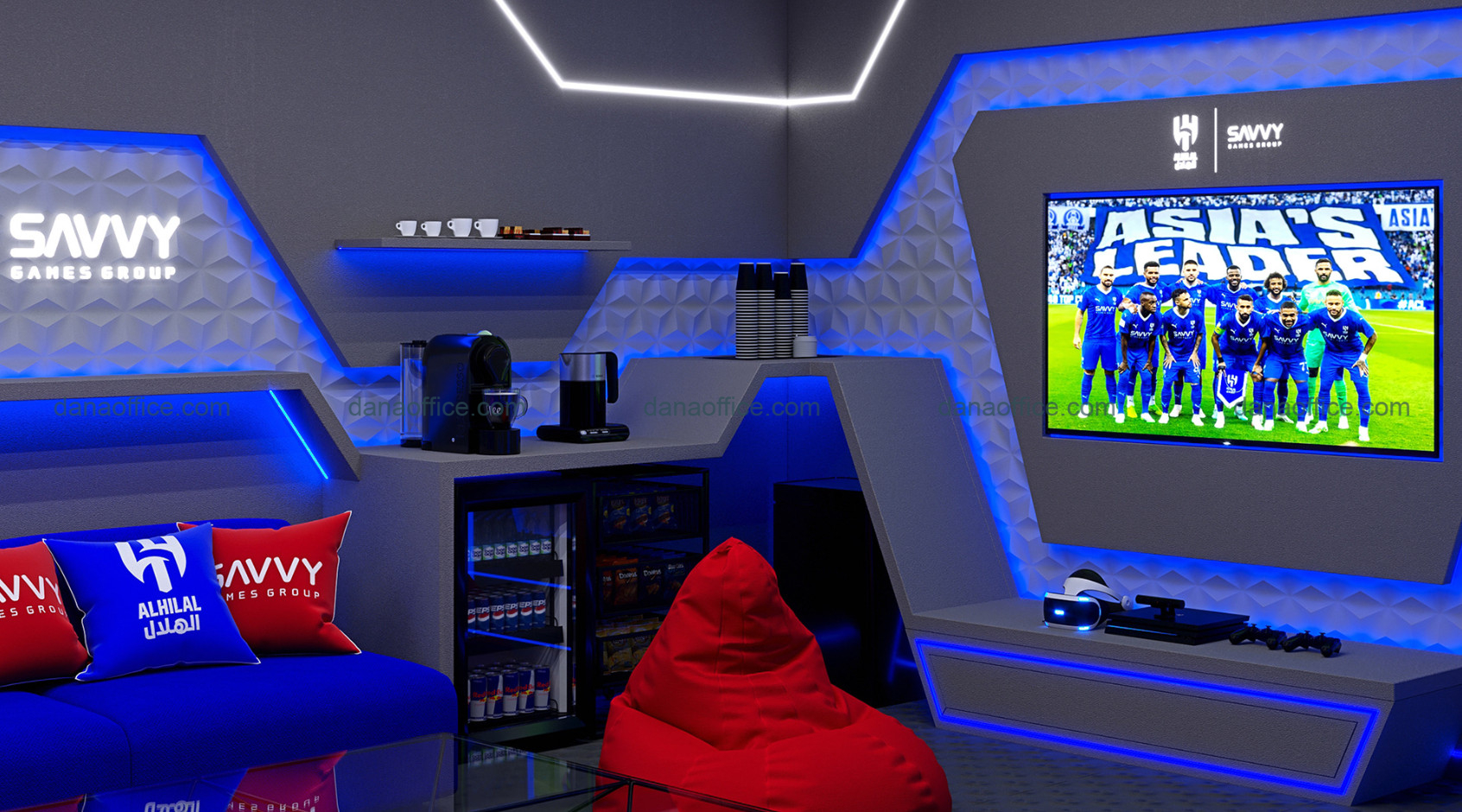 Thiết kế nội thất phòng game ấn tượng