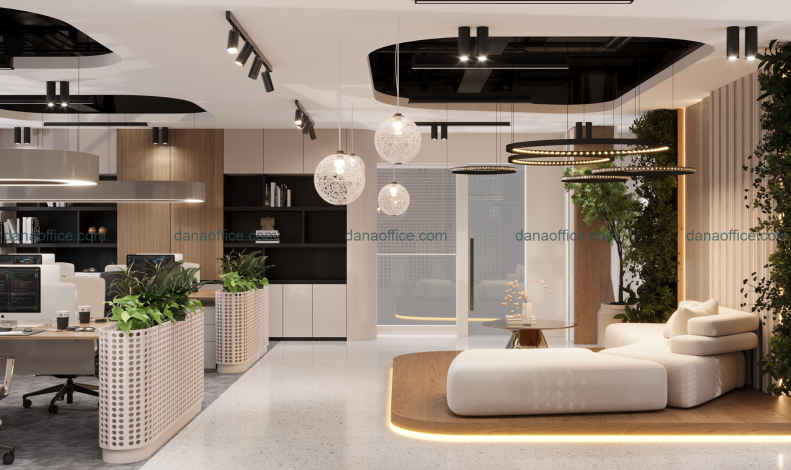 Mẫu thiết kế văn phòng đơn giản thu hút
