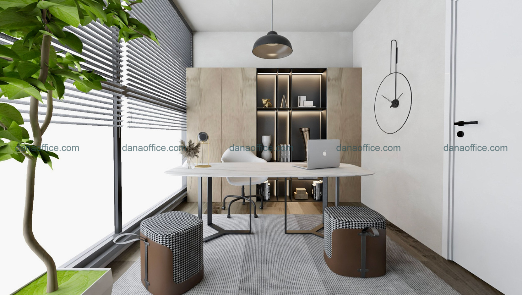 Thiết kế phòng làm việc riêng tư yên tĩnh