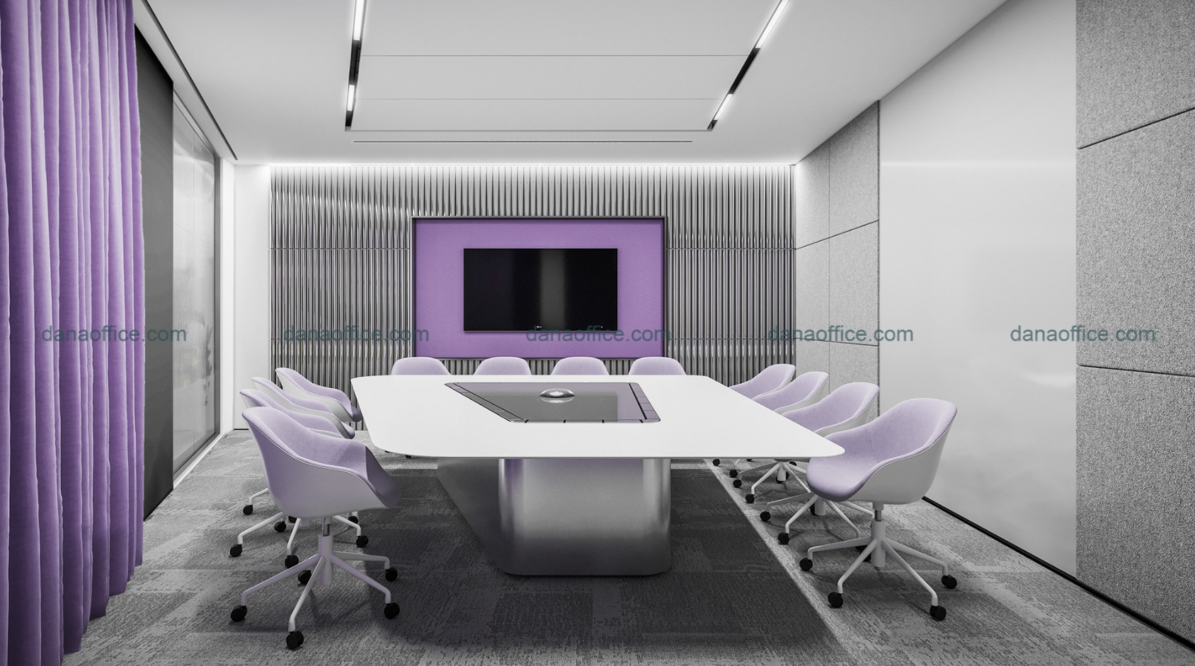 Phòng họp đầy đủ tiện nghi, thiết bị thông minh