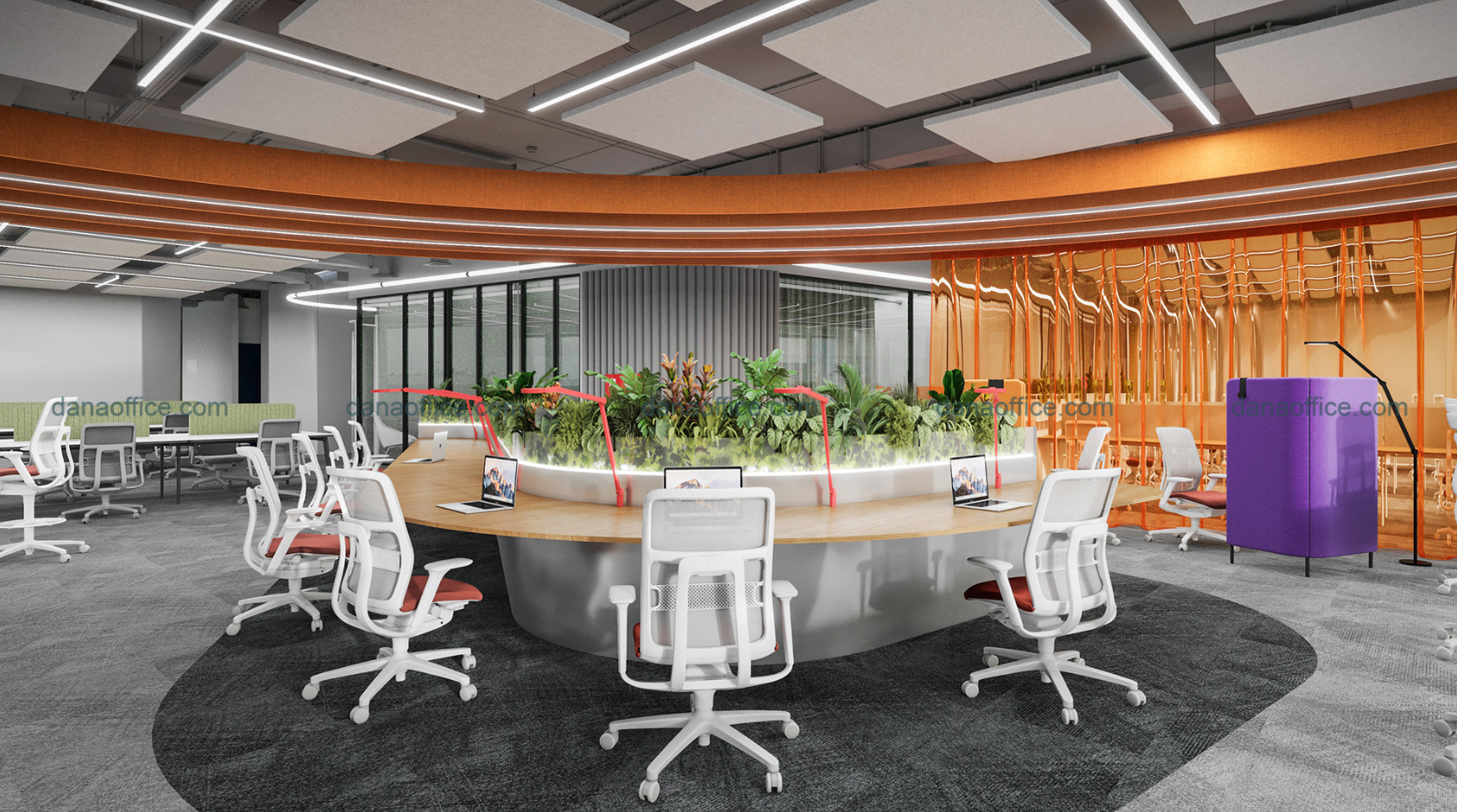 Thiết kế nội thất văn phòng ấn tượng